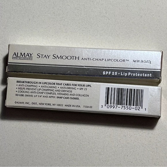 2x ALMAY Stay Smooth Anti-Chap Lipcolor with SPF 25 - Lip Protectant #BEIGEFUL - Picture 4 of 7